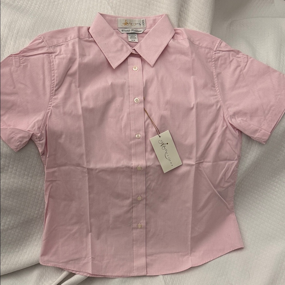 Wrinkle resistant Il Migliore Button-Down Shirt 99% cotton 1% elastane Pink M